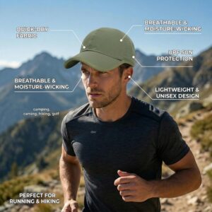 Athletic Baseball Cap Lightweight Quick Dry - Image 5