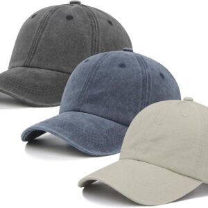 Baseball Cap Cotton Adjustable 3 Packs