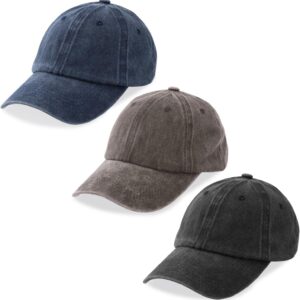 Baseball Cap Cotton Adjustable Unstructured 3 Pack - Image 13