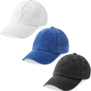 Baseball Cap Cotton Adjustable Unstructured 3 Pack - Image 15