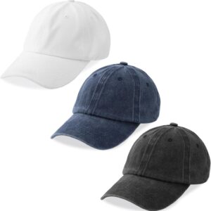 Baseball Cap Cotton Adjustable Unstructured 3 Pack - Image 8