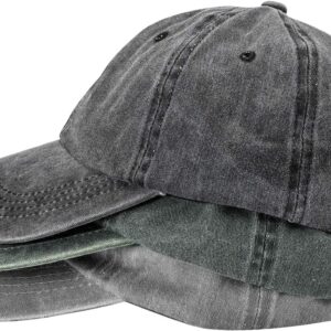 Baseball Cap Cotton Adjustable Unstructured 3 Pack - Image 9