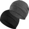 Cotton Beanie Sleep Hats 2-Pack Lightweight
