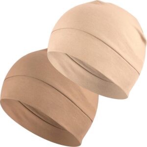 Cotton Beanie Sleep Hats 2-Pack Lightweight - Image 11