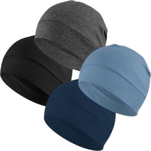 Cotton Beanie Sleep Hats 2-Pack Lightweight - Image 12