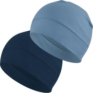 Cotton Beanie Sleep Hats 2-Pack Lightweight - Image 14