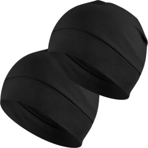 Cotton Beanie Sleep Hats 2-Pack Lightweight - Image 17