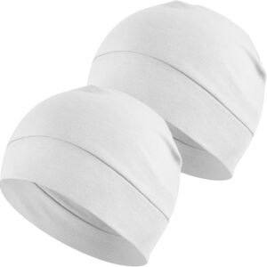 Cotton Beanie Sleep Hats 2-Pack Lightweight - Image 18