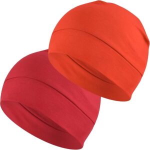 Cotton Beanie Sleep Hats 2-Pack Lightweight - Image 19