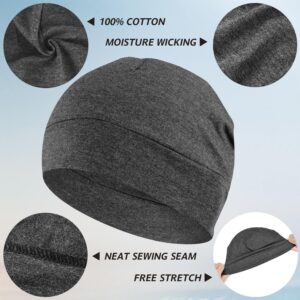 Cotton Beanie Sleep Hats 2-Pack Lightweight - Image 2