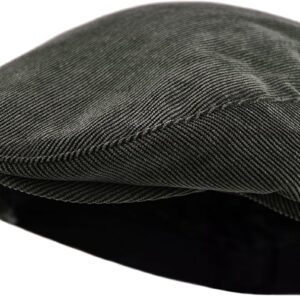 Men's Classic Herringbone Wool Blend Newsboy Hat Large X-Large Charcoal - Image 13