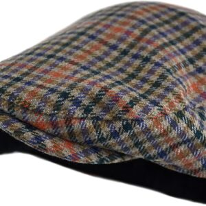 Men's Classic Herringbone Wool Blend Newsboy Hat Large X-Large Charcoal - Image 14