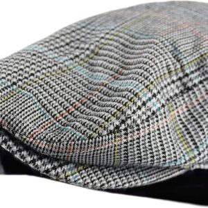 Men's Classic Herringbone Wool Blend Newsboy Hat Large X-Large Charcoal - Image 19