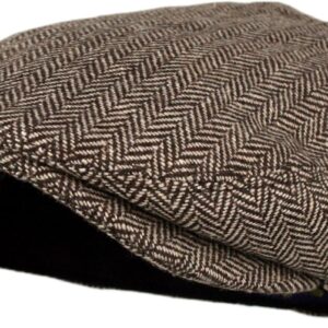 Men's Classic Herringbone Wool Blend Newsboy Hat Large X-Large Charcoal - Image 21