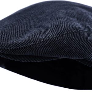 Men's Classic Herringbone Wool Blend Newsboy Hat Large X-Large Charcoal - Image 22