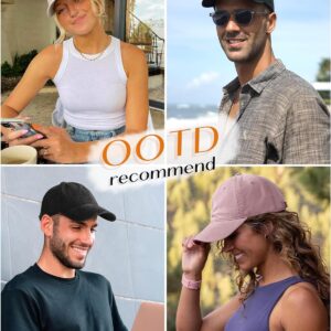 Unisex Baseball Cap Adjustable Washed Cotton - Image 8