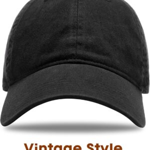 Unisex Vintage Baseball Cap Washed Cotton Adjustable - Image 2